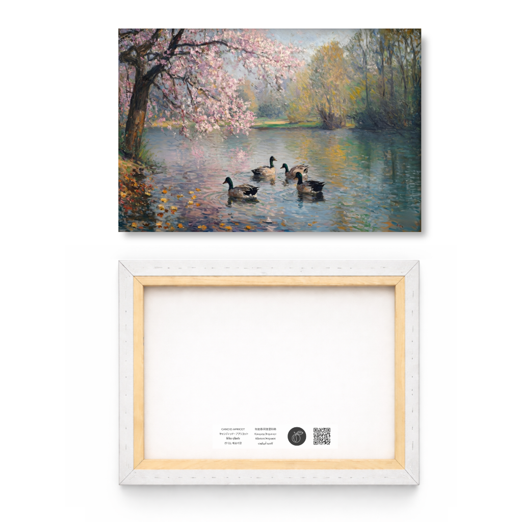 Cherry Blossom Swans