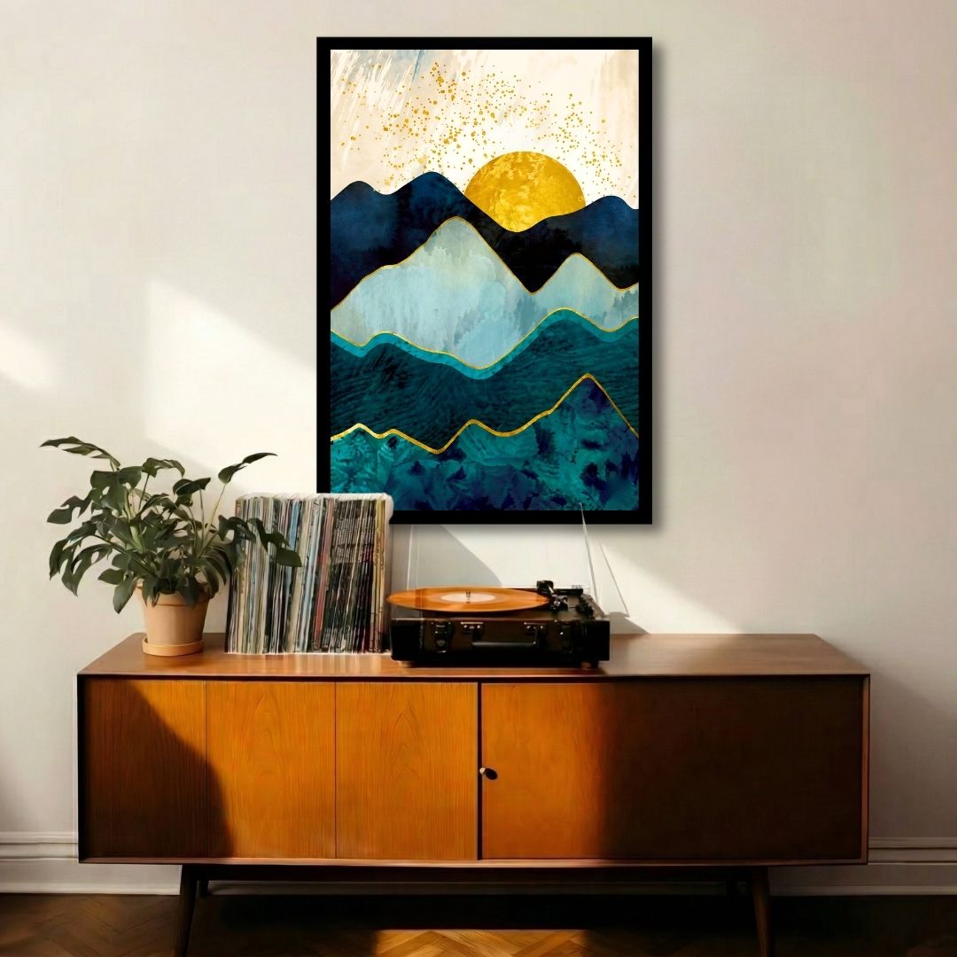 Emerald Peak Sunrise - Blue