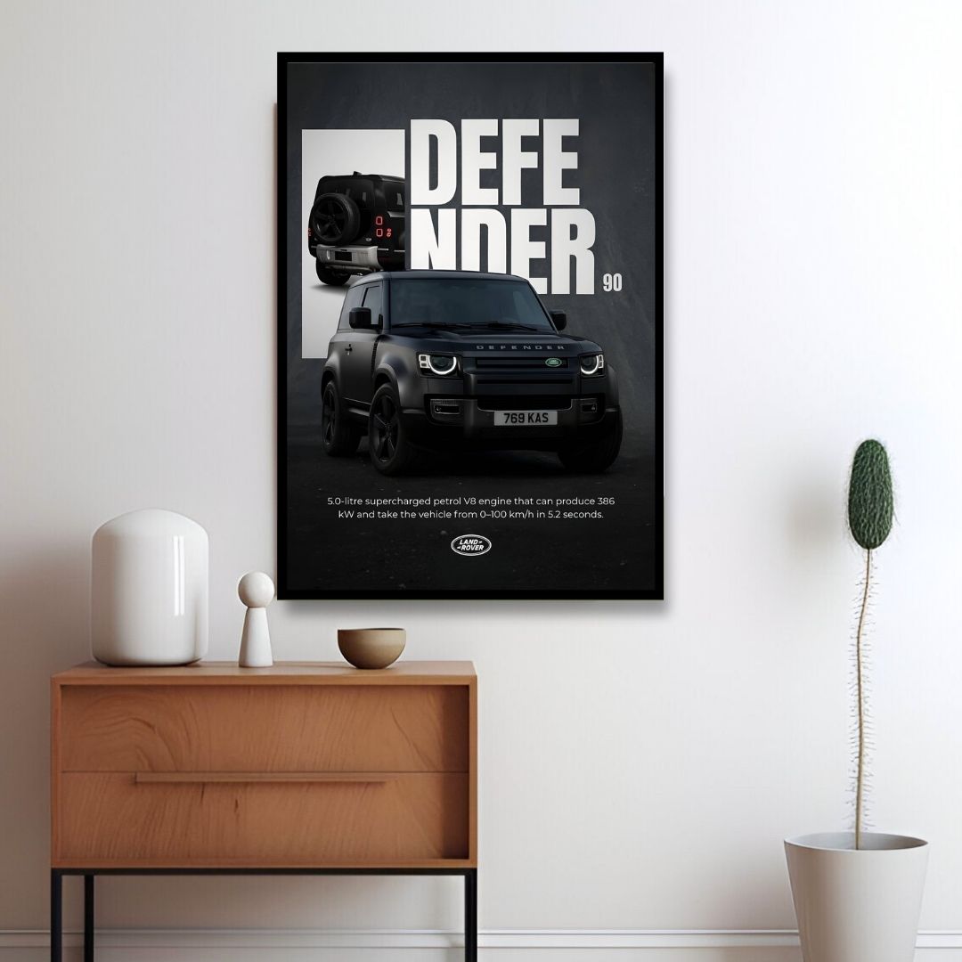 Land Rover Defender 90 – Matte Black Muscle