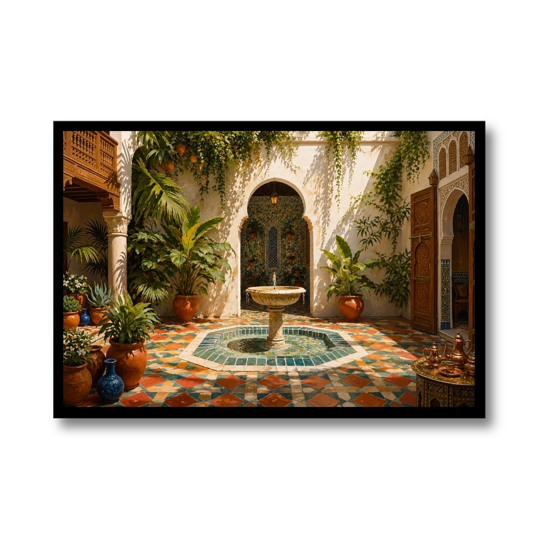 Radiant Moroccan Courtyard