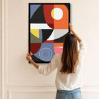 Geometric Retro Sun