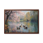 Cherry Blossom Swans