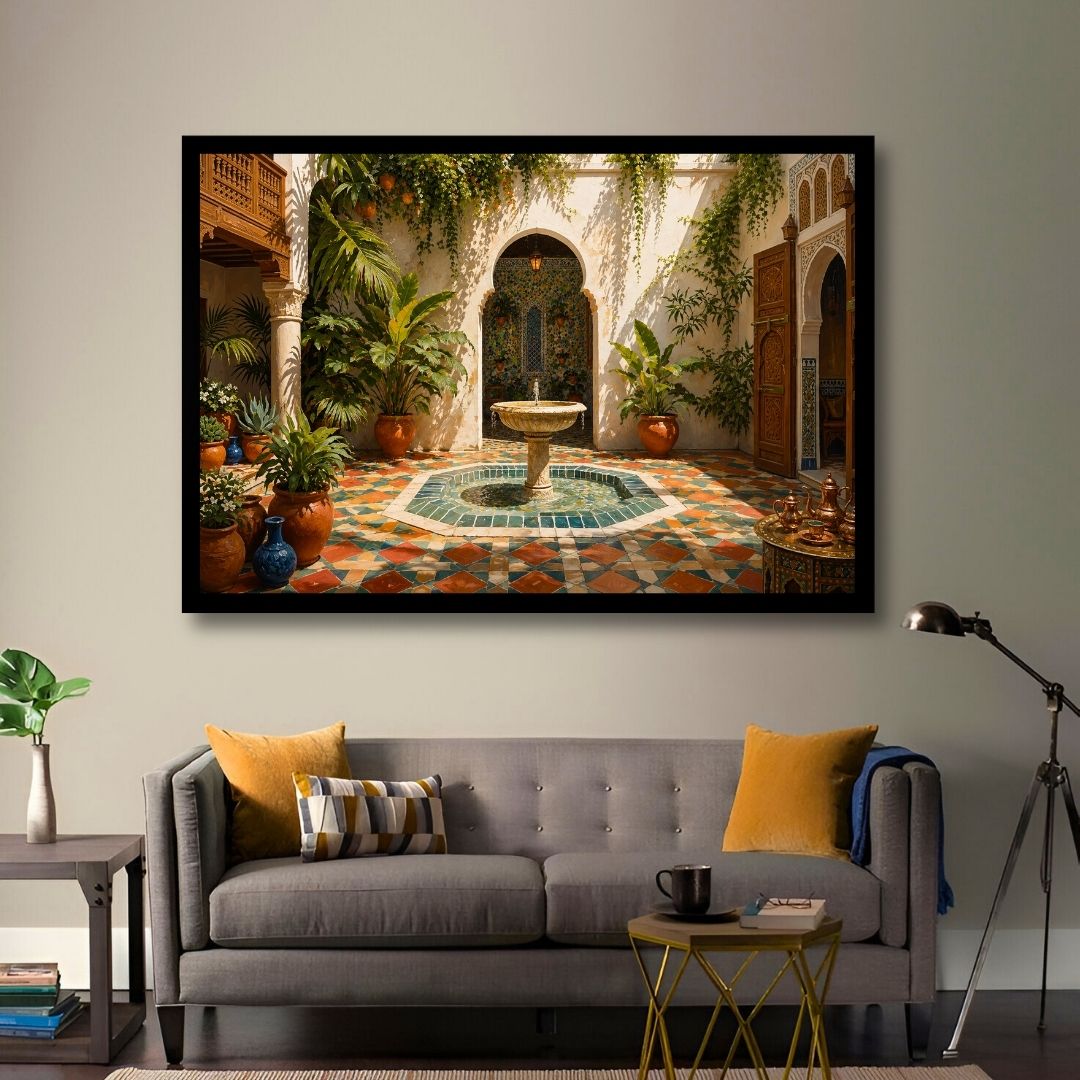Radiant Moroccan Courtyard
