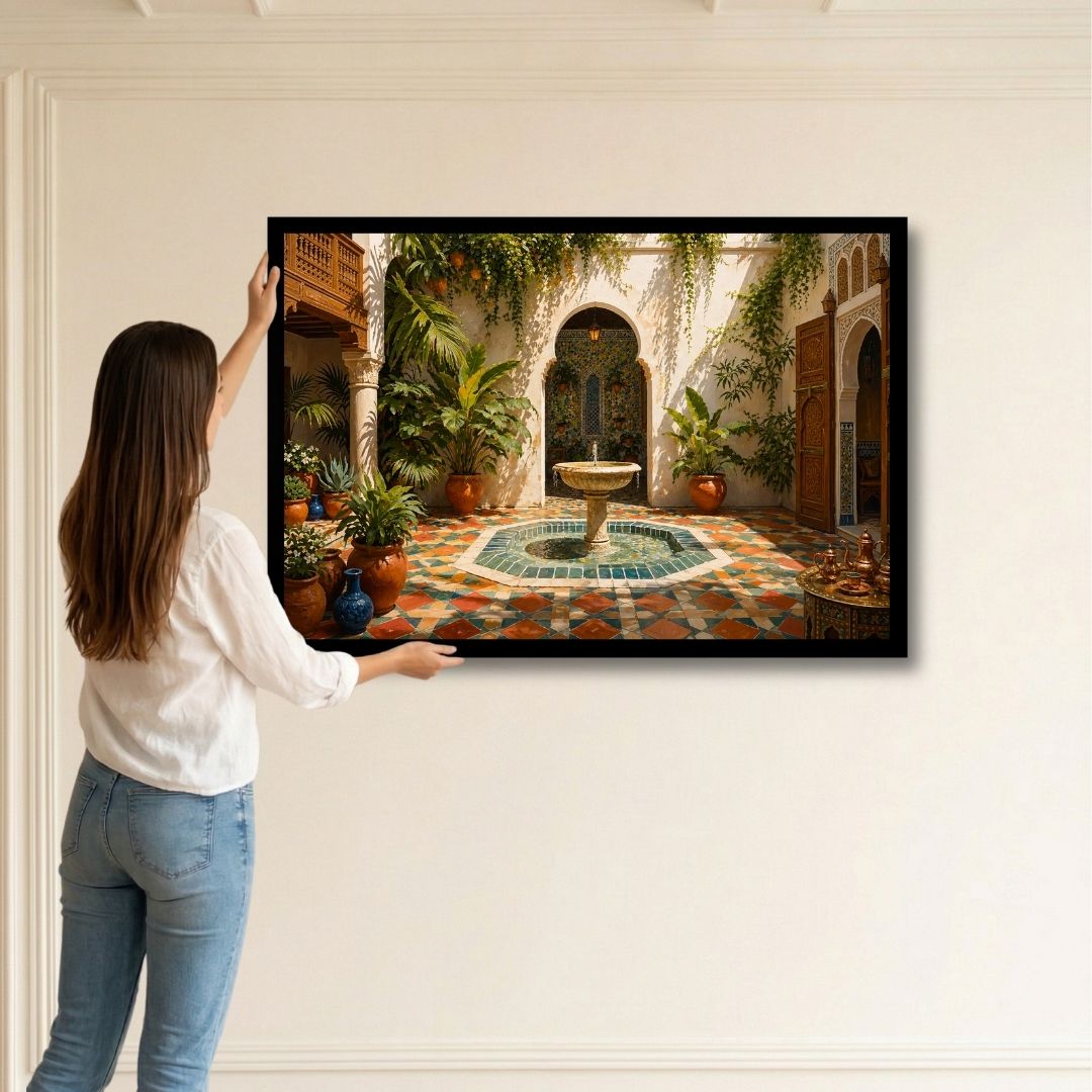 Radiant Moroccan Courtyard