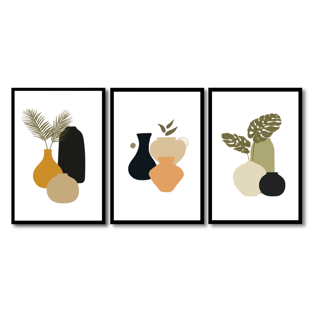 Earthy Botanical Vases