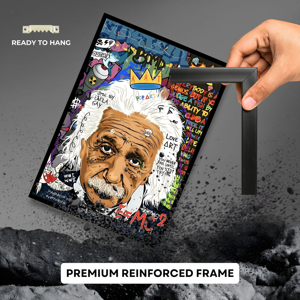 Albert Einstein Graffiti Art
