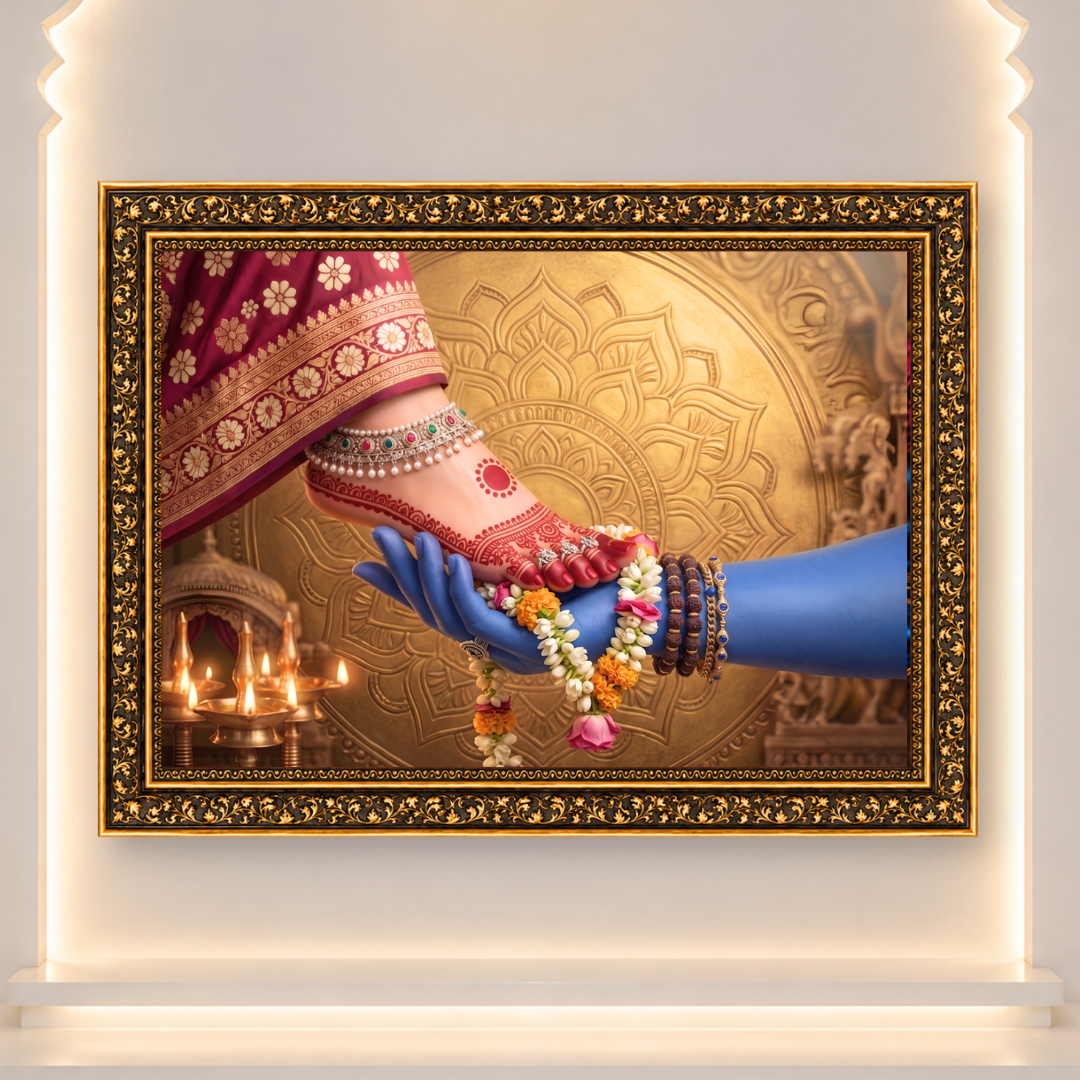 Shiv Parvati Feet Worship