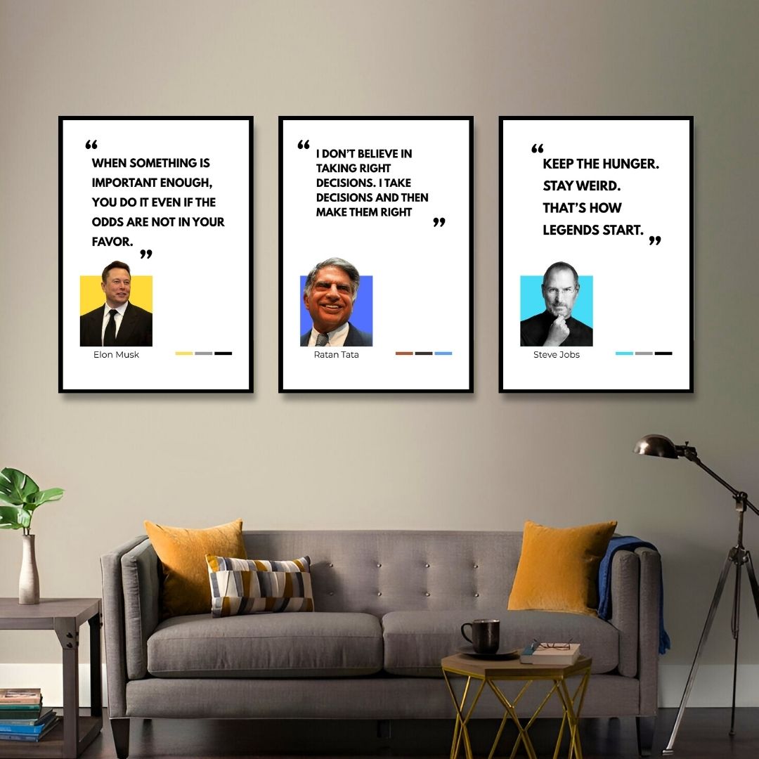 Visionary Leaders – 3 Inspirational Wall Frames