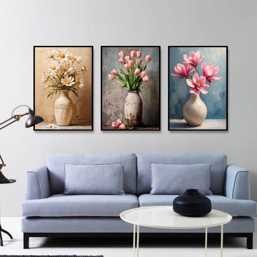Graceful Bloom Trio | SET OF 3 FRAMES