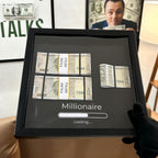 Millionaire Loading | 3D Shadow Box Frame | ₹500 Bill Replica | Shatterproof Glass