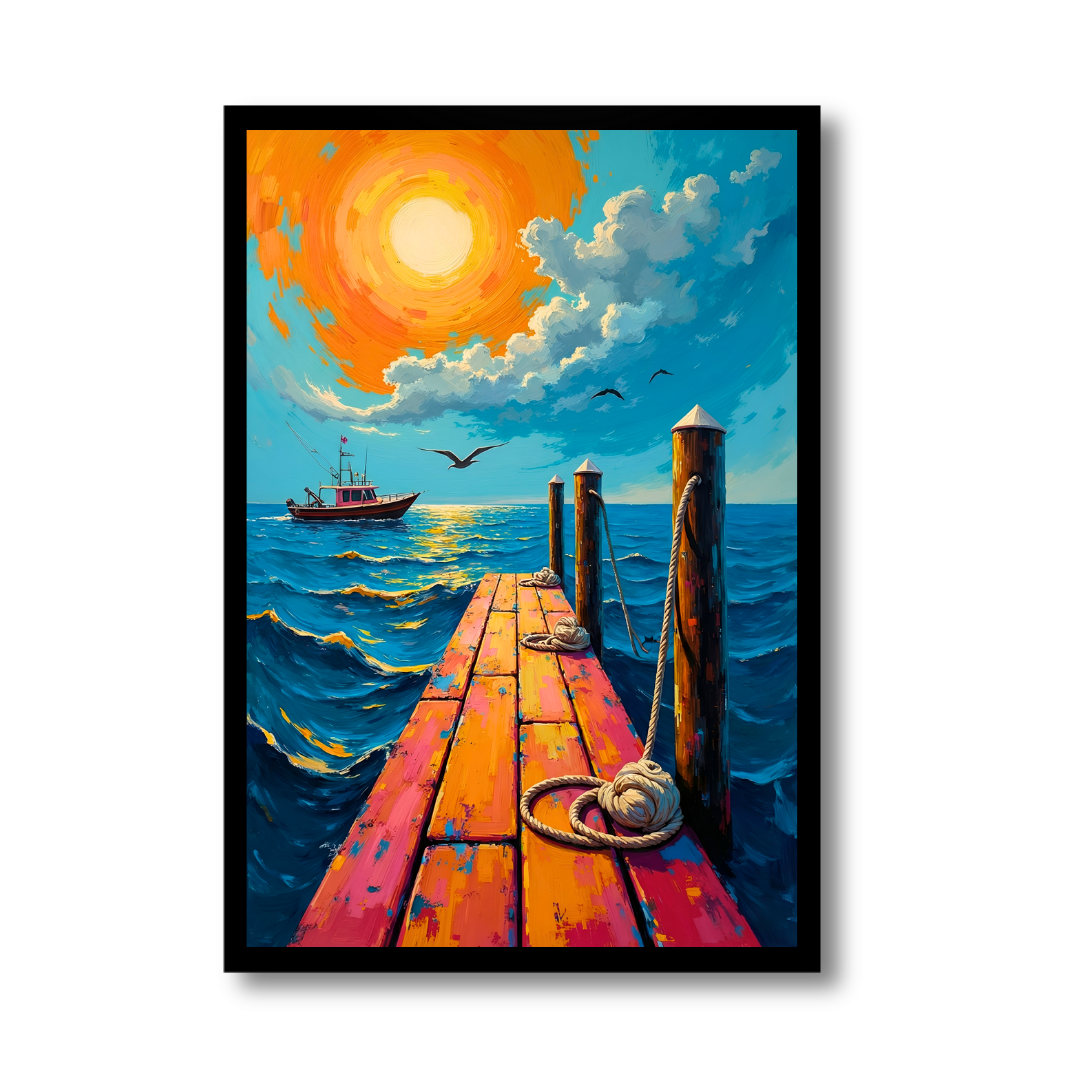 Sunlit Ocean Passage