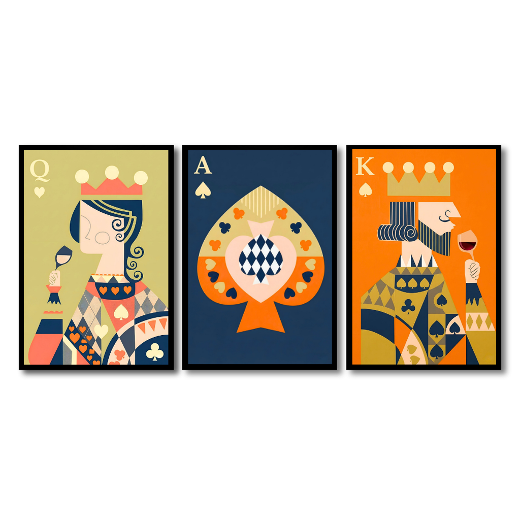 Abstract Royal Cards