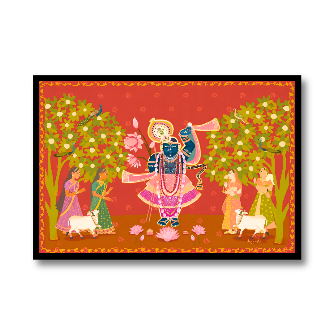 Divine Crimson Shrinathji