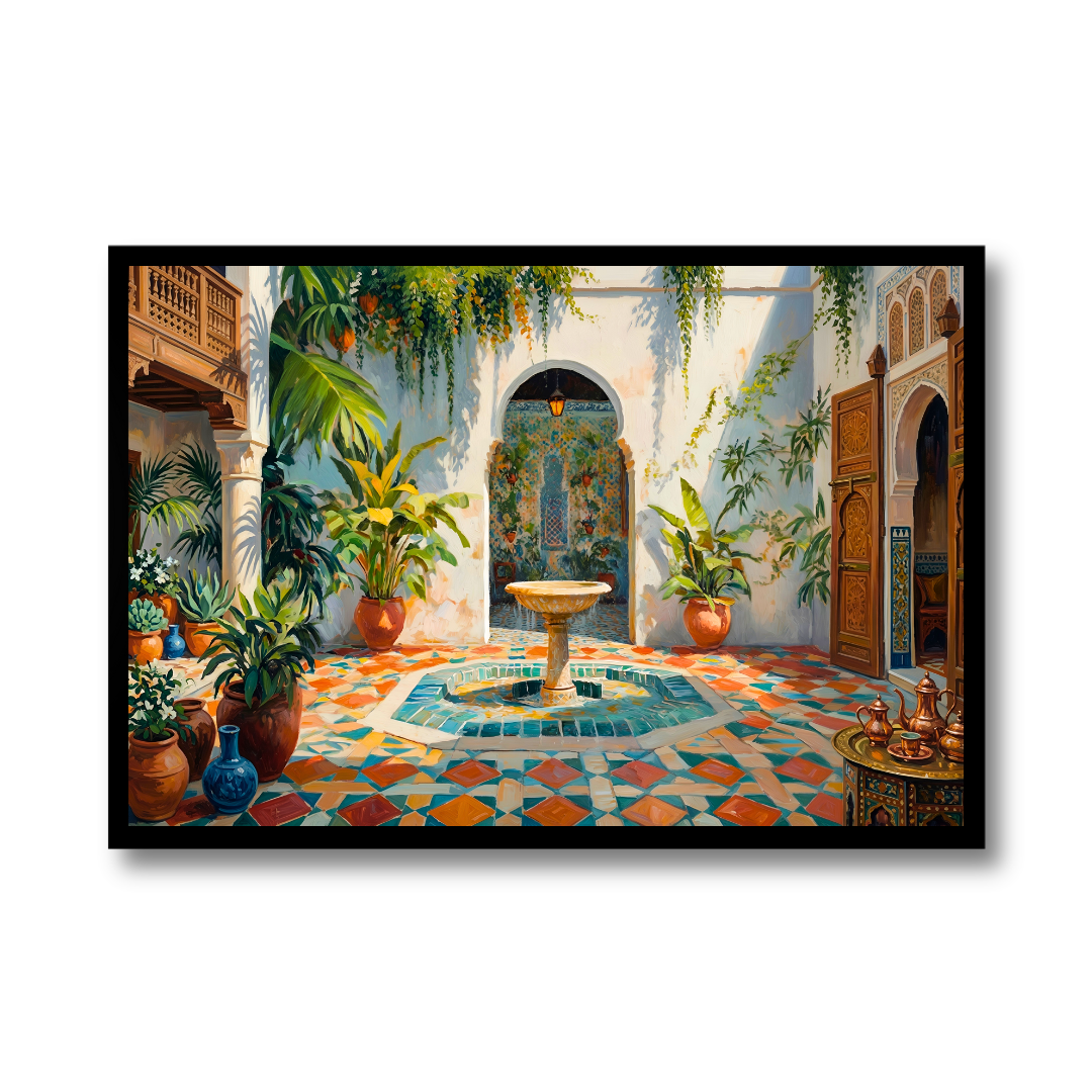 Radiant Moroccan Courtyard