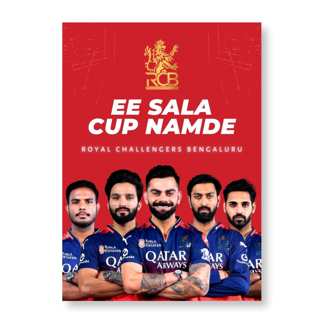 RCB Poster Set | Set of 4 | With Adhesive |