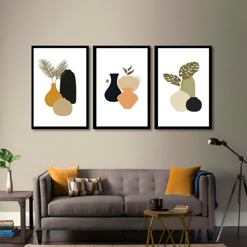 Earthy Botanical Vases