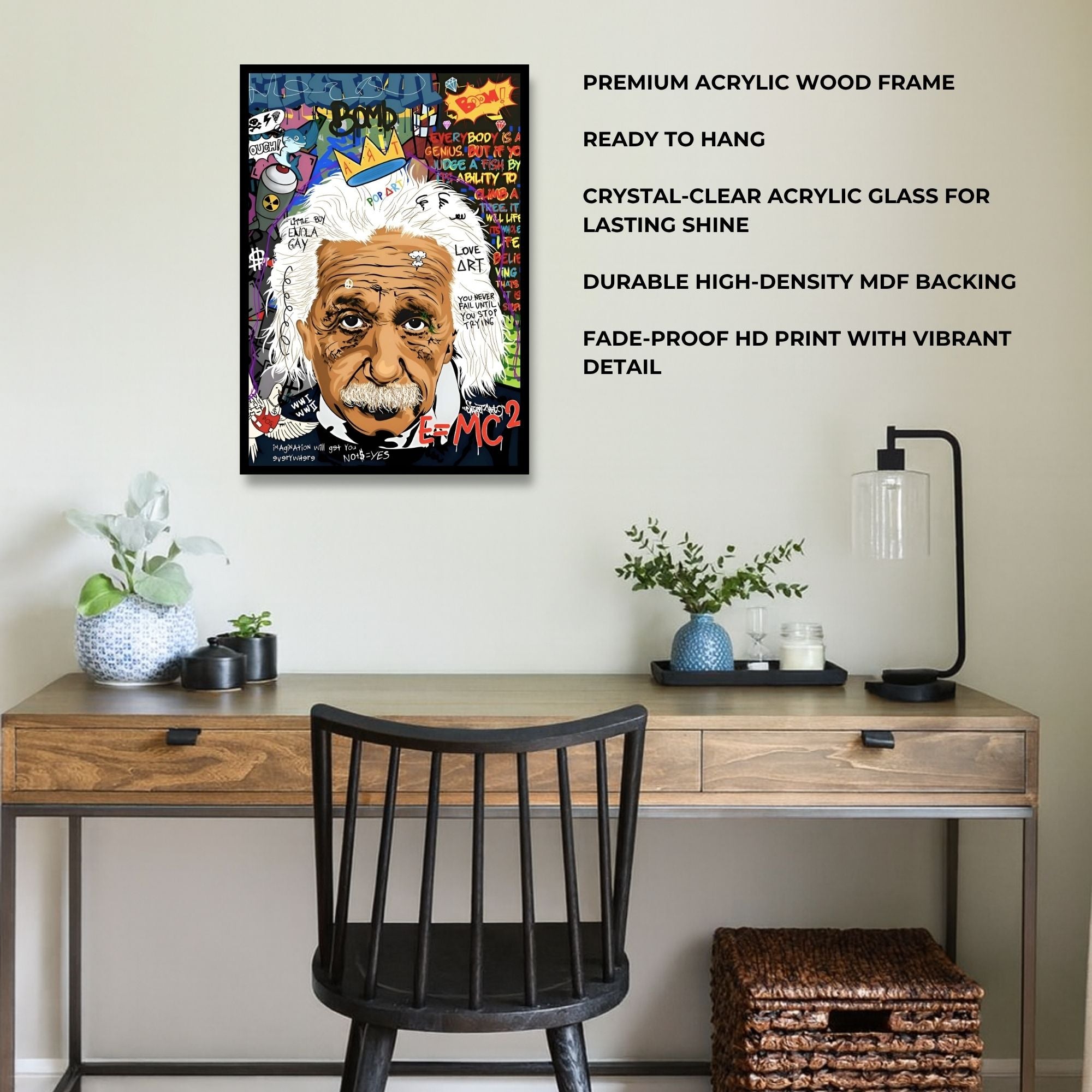 Albert Einstein Graffiti Art