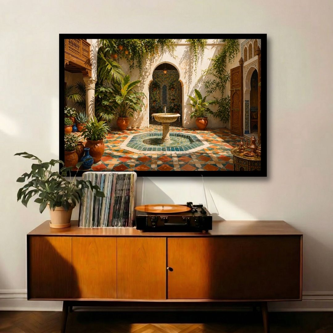 Radiant Moroccan Courtyard