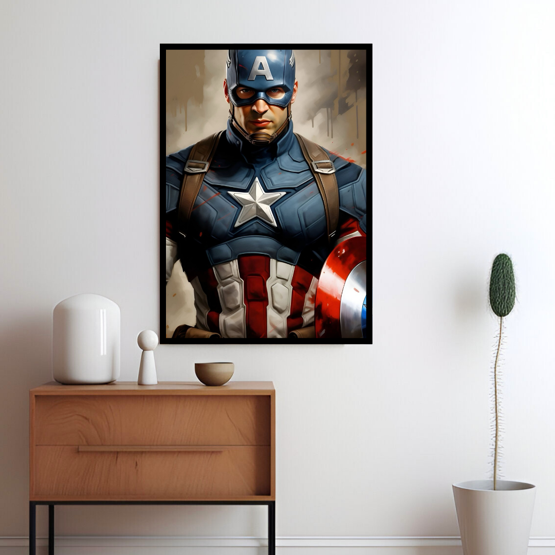 Dynamic Captain America ART