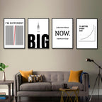Progress Mindset Wall Art | SET OF 4 FRAMES