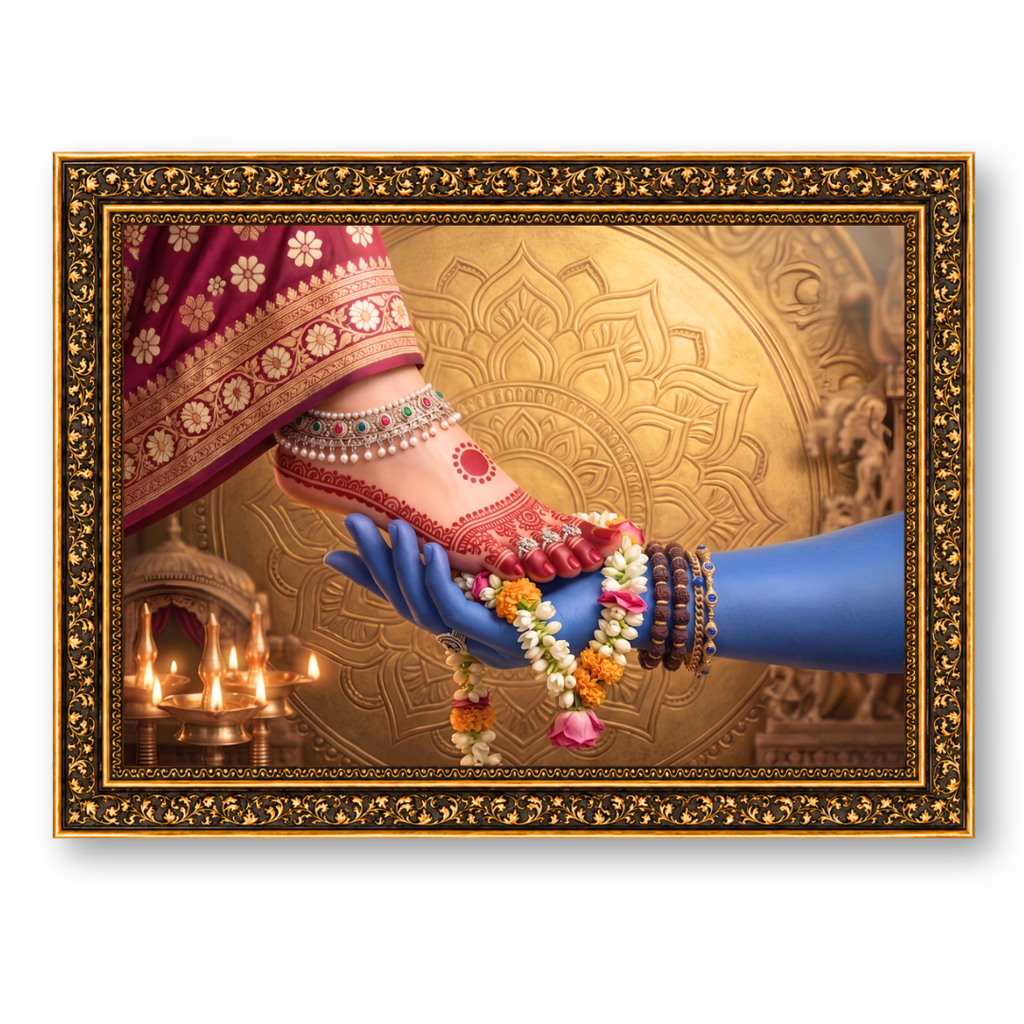 Shiv Parvati Feet Worship