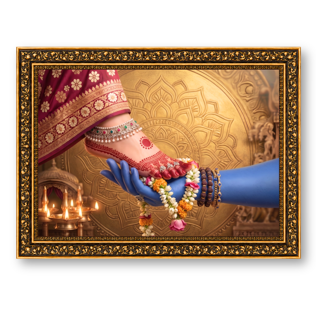 Shiv Parvati Feet Worship