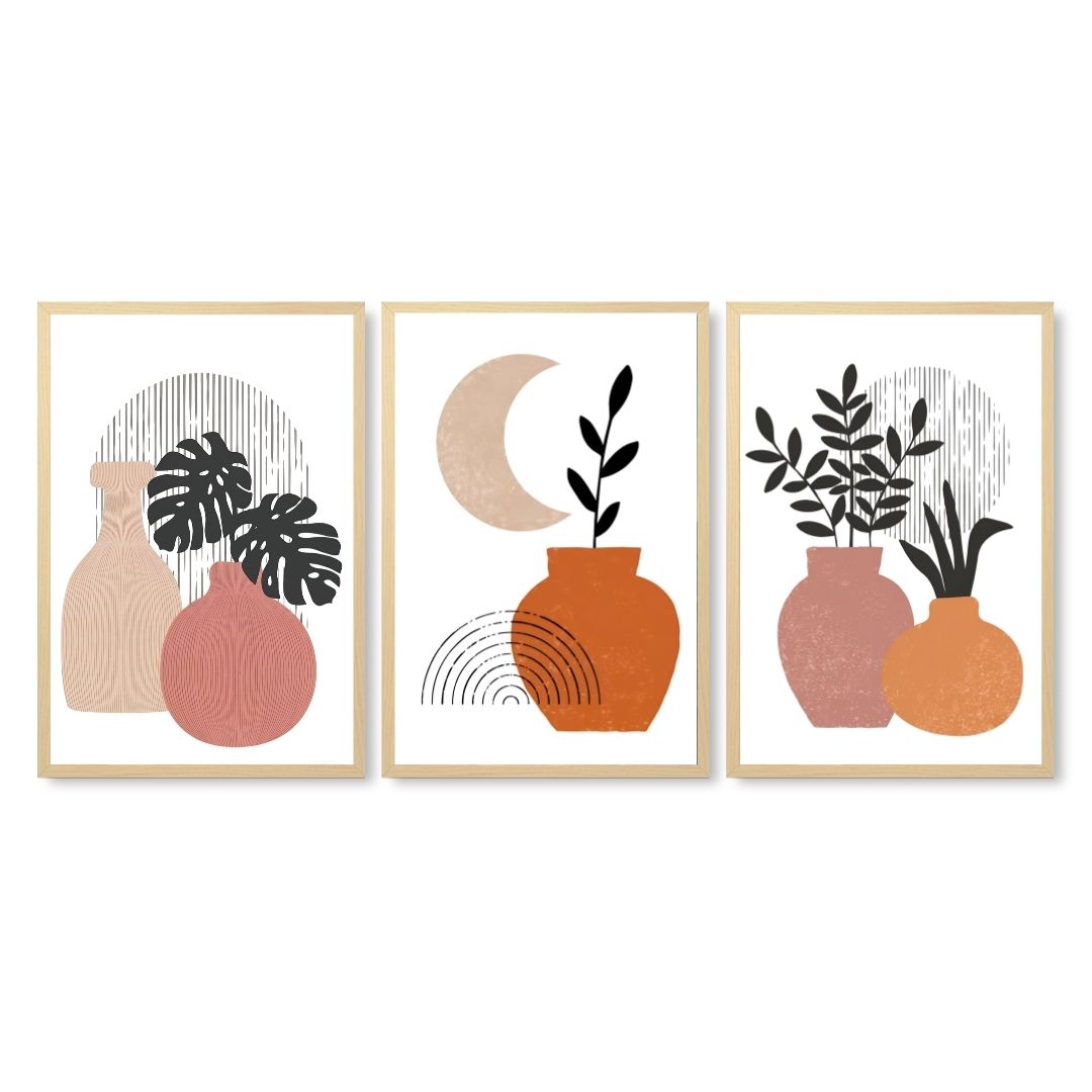 Terracotta Moon Trio