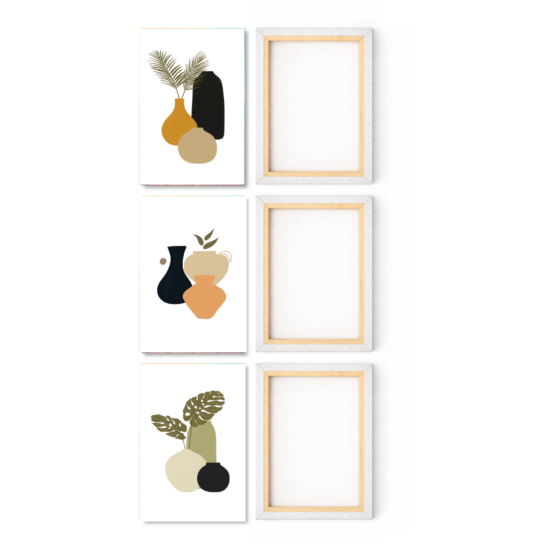 Earthy Botanical Vases