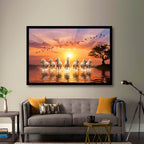 7 Horses in Sunrise