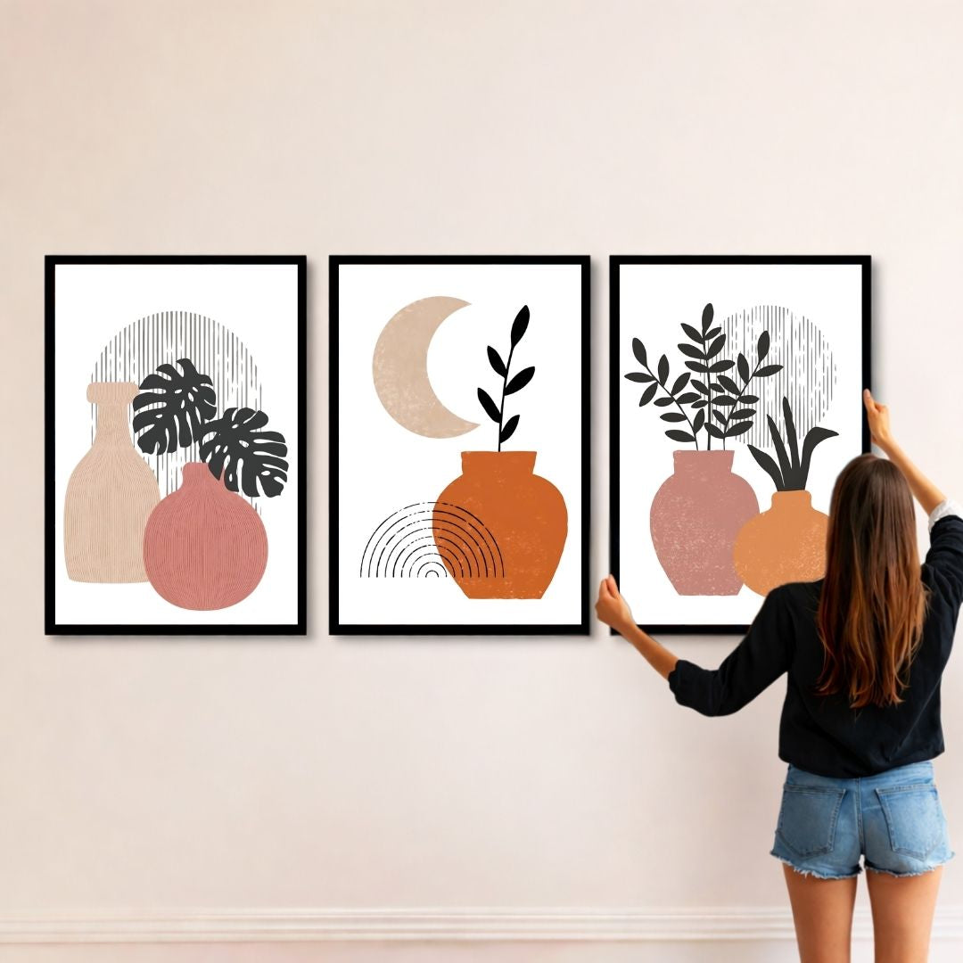 Terracotta Moon Trio