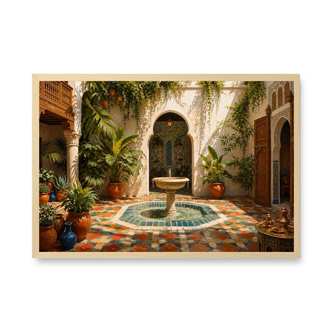 Radiant Moroccan Courtyard