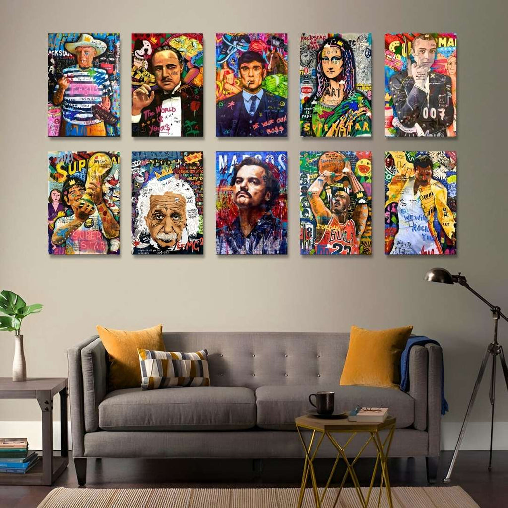 SET OF 10 POSTERS | GRAFFITI ART | UNFRAMED