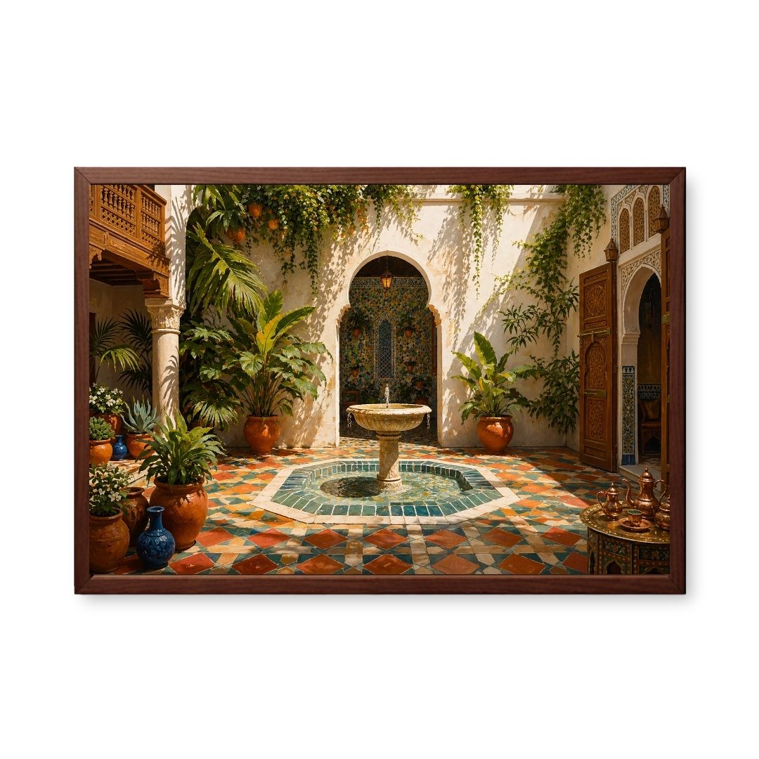 Radiant Moroccan Courtyard
