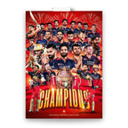 RCB Poster Set | Set of 6 | With Adhesive |