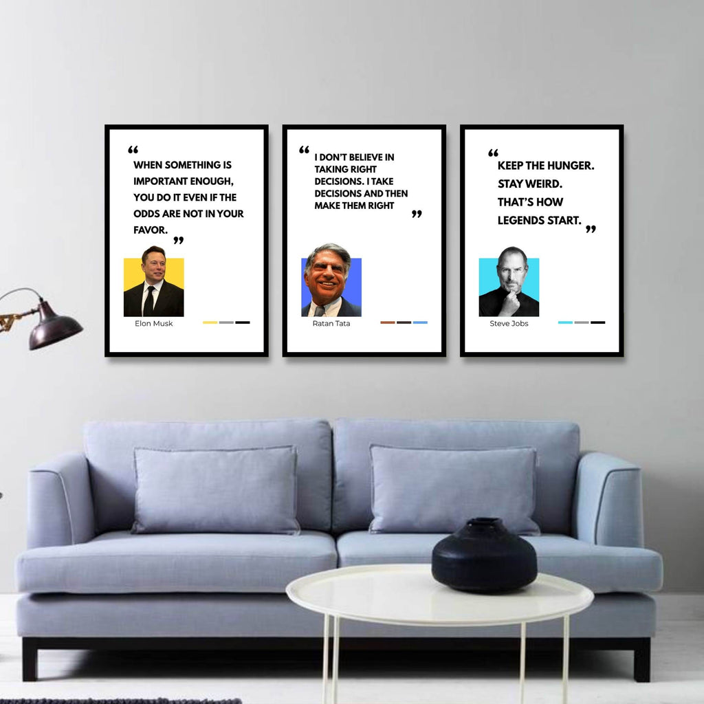 Visionary Leaders – 3 Inspirational Wall Frames