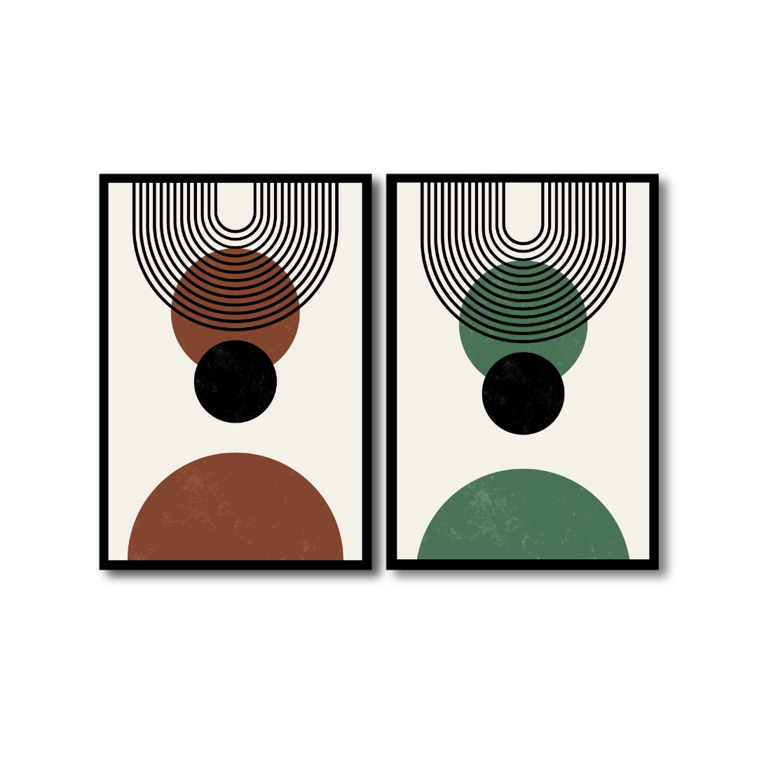 Abstract Striped Orbs