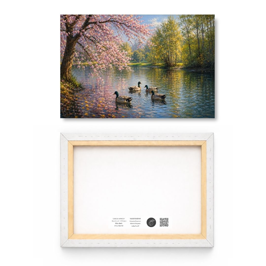 Cherry Blossom Swans