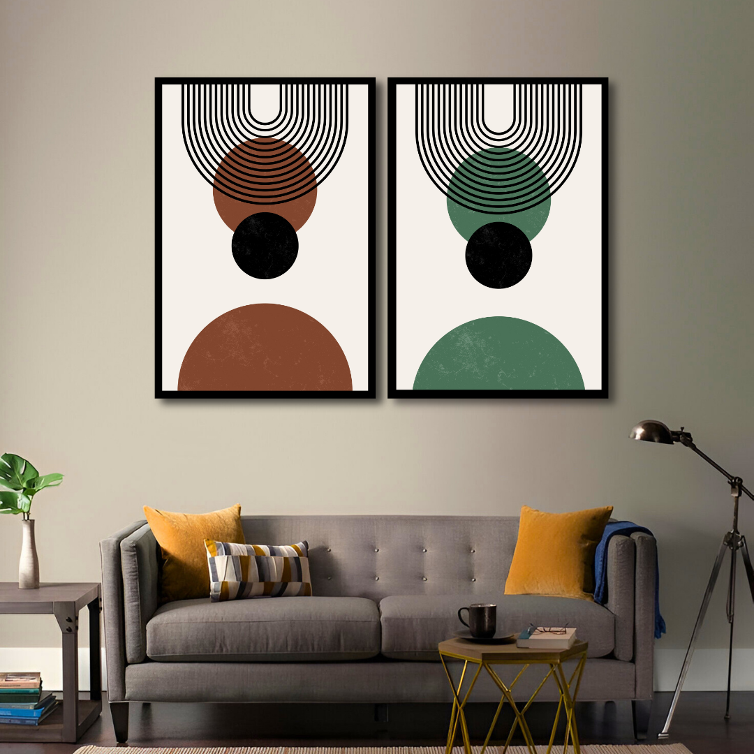 Abstract Striped Orbs