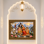 Divine Shiva Parvati Family