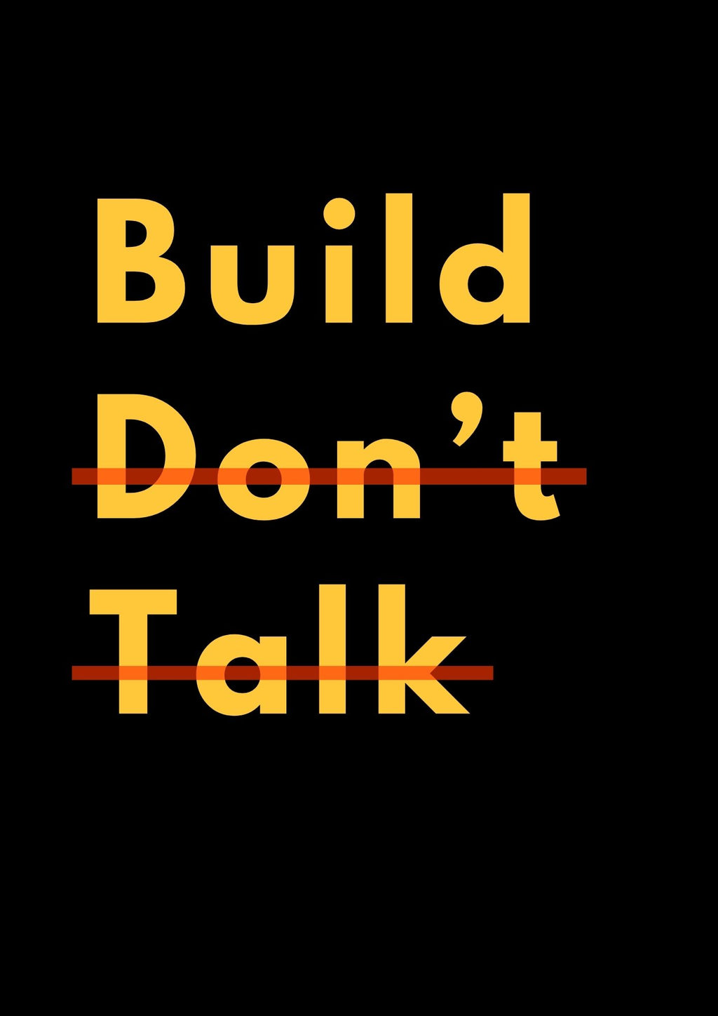Build Beyond Words Action over empty talk | SET OF 3 FRAMES