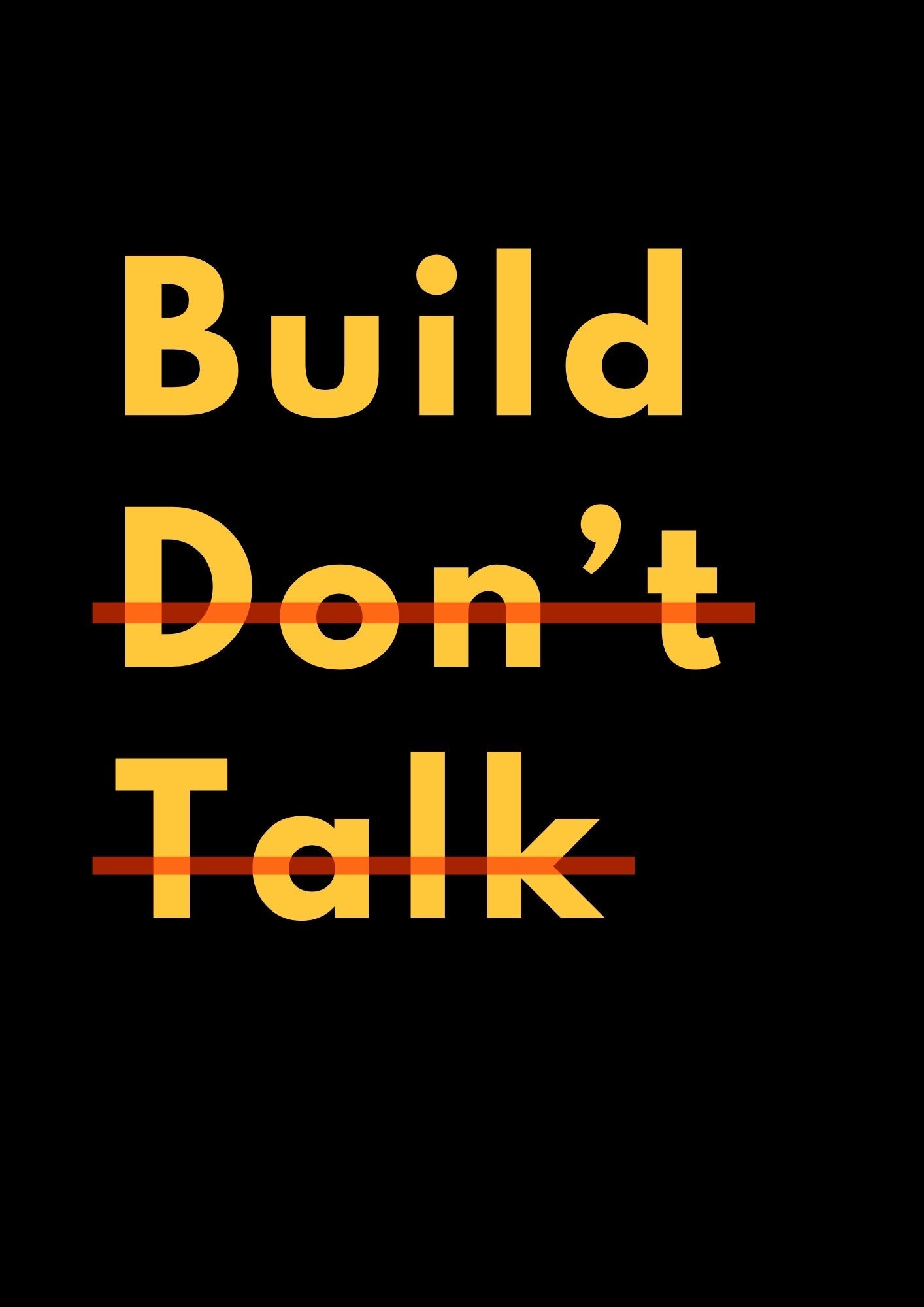 Build Beyond Words Action over empty talk | SET OF 3 FRAMES