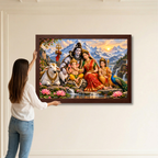 Divine Shiva Parvati Family