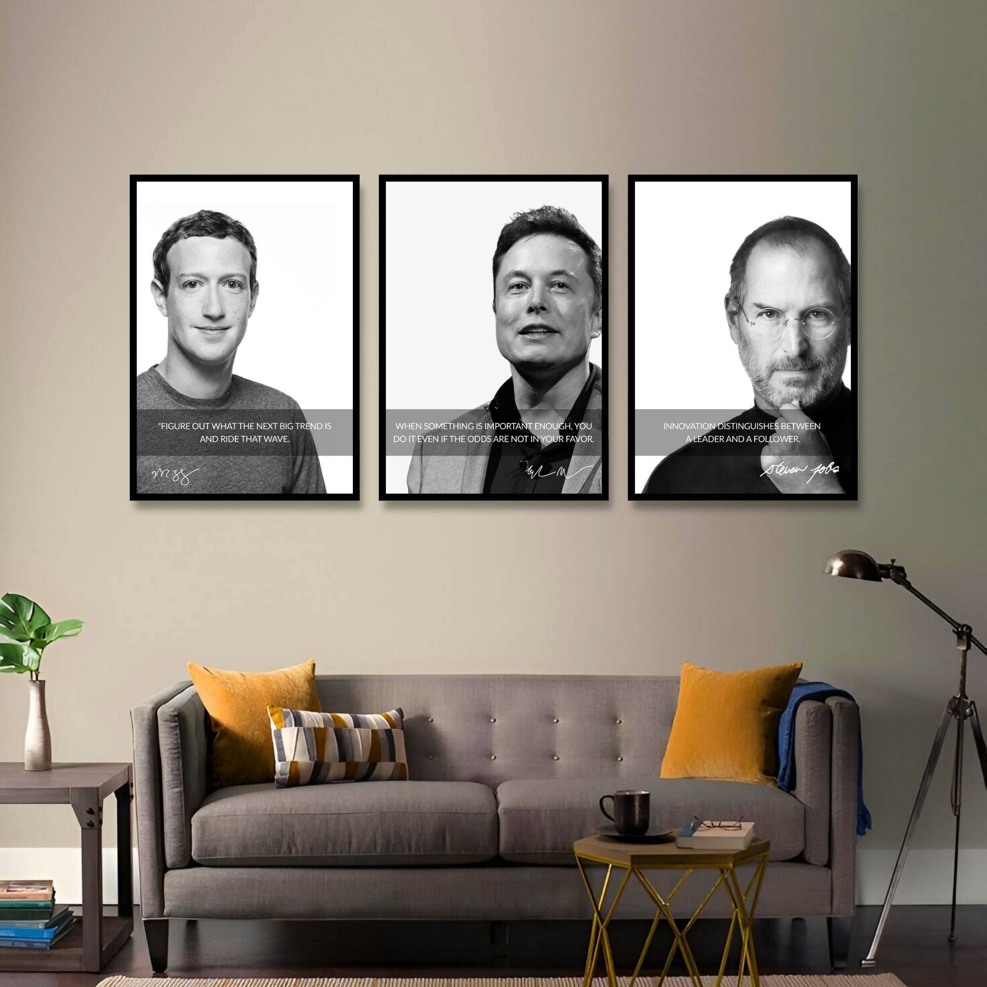 Visionaries’ Wisdom – Inspire Through Greatness | SET OF 3