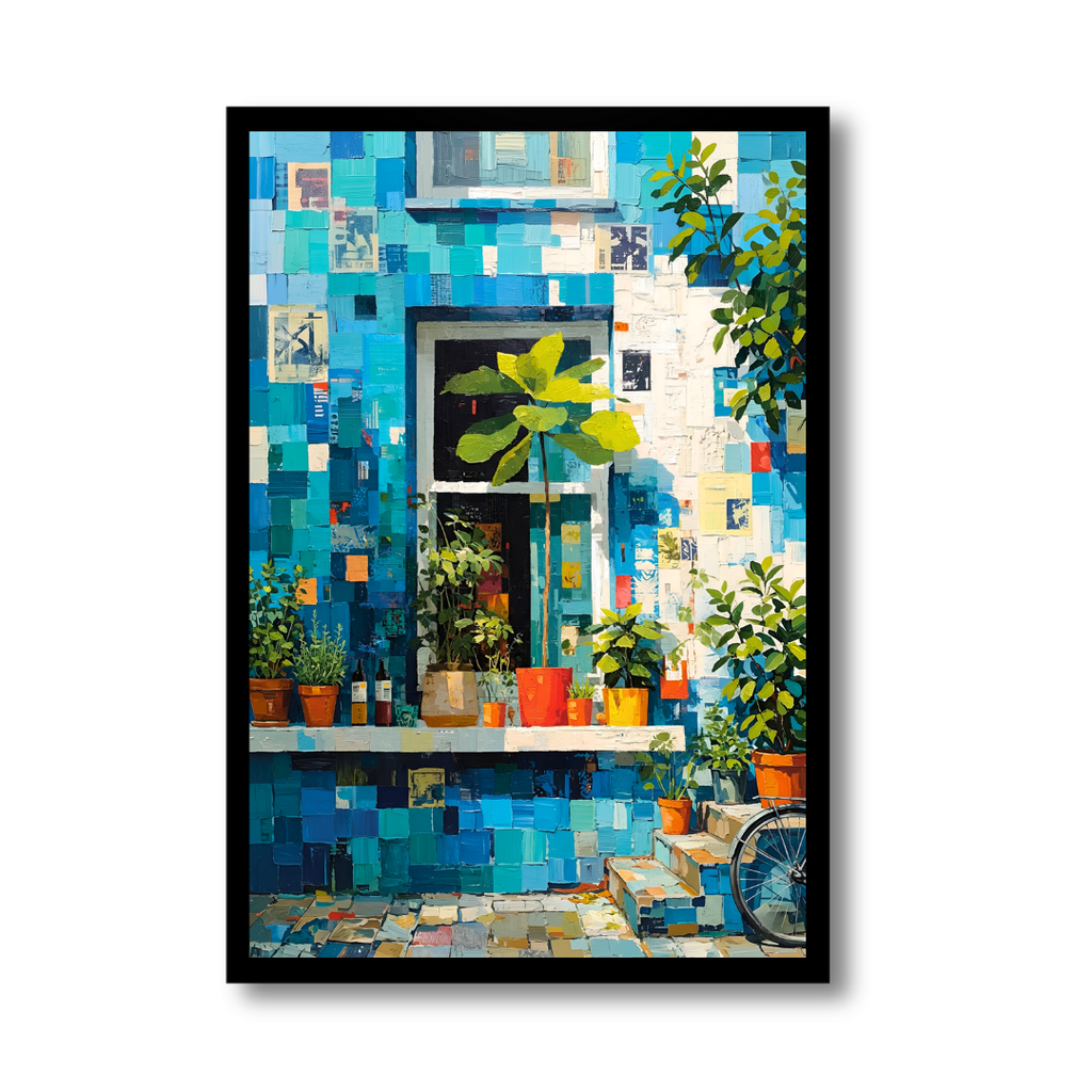 Azure Floral Facade