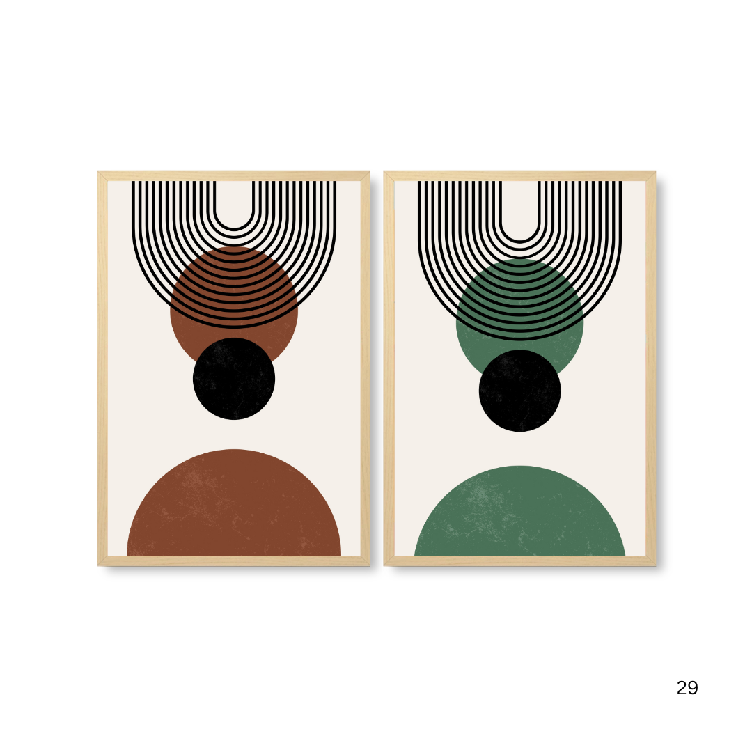 Abstract Striped Orbs