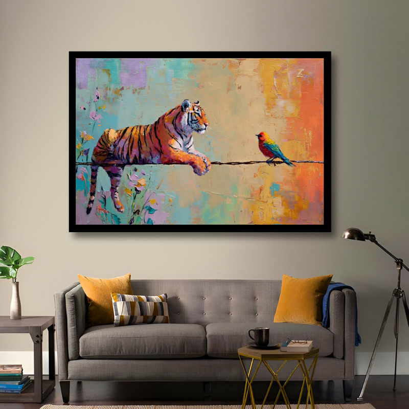 Vibrant Tiger Resting