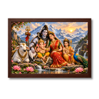 Divine Shiva Parvati Family