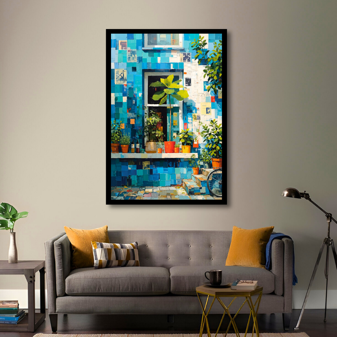 Azure Floral Facade