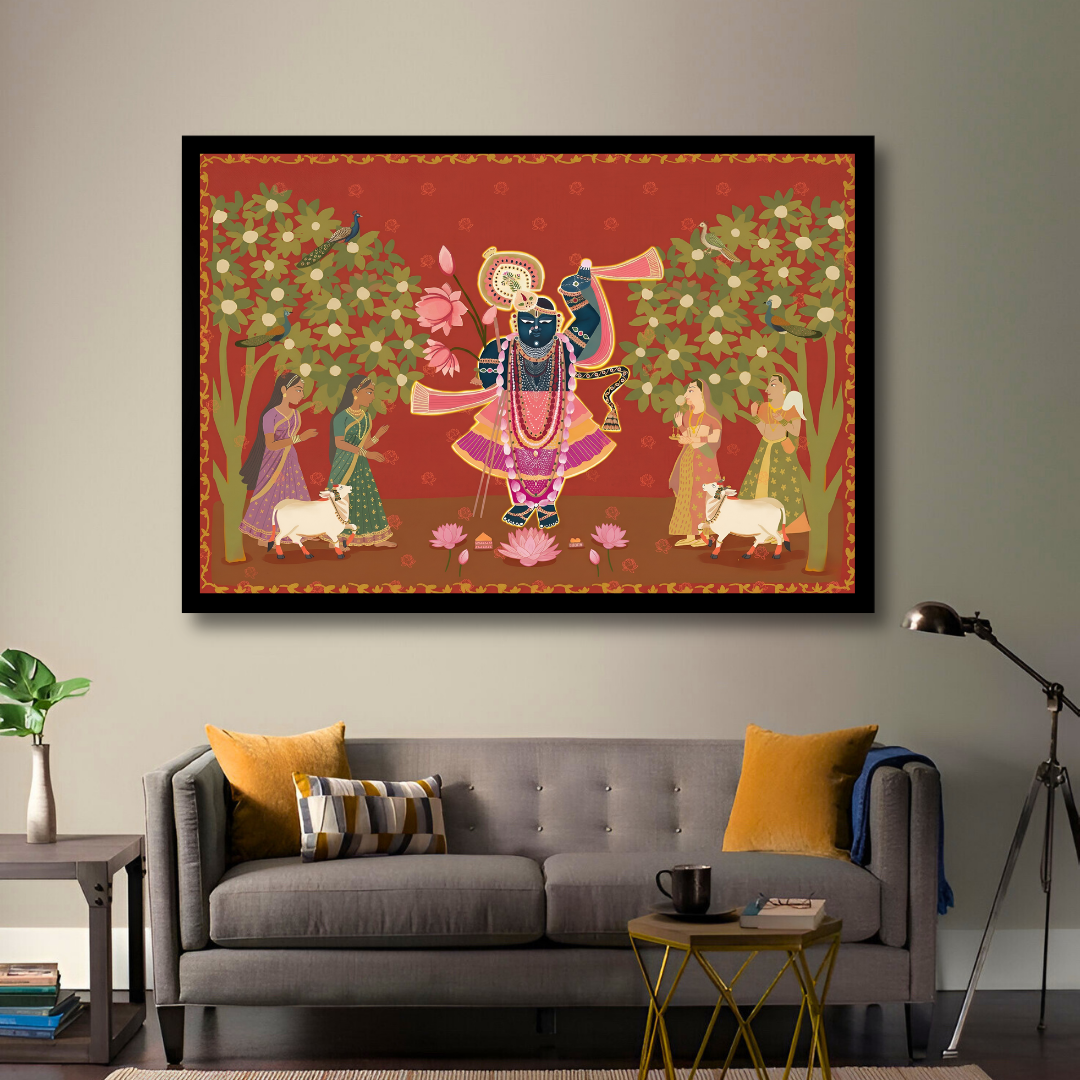 Divine Crimson Shrinathji