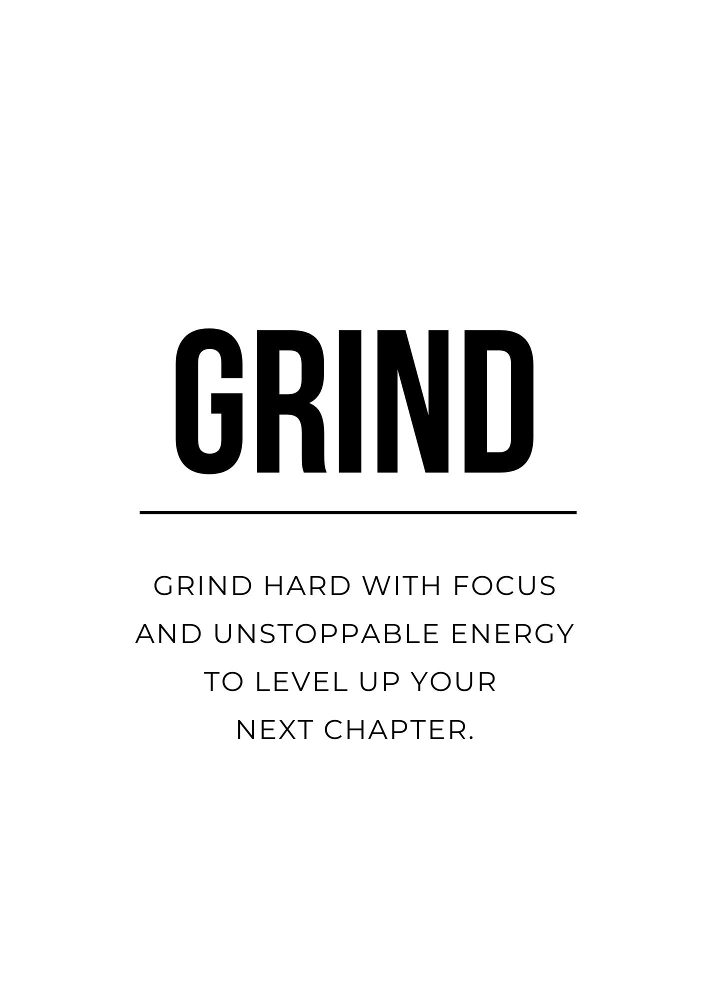 Grind, Hustle & Execute. | SET OF 3 FRAMES